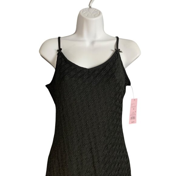 Wild Fable Womens Black Sleeveless Lace Midi Slip Dress Size XS - Picture 6 of 13